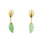 Boucles d'oreilles Boucles d'oreilles en jade et diamant 58 Facettes 37433