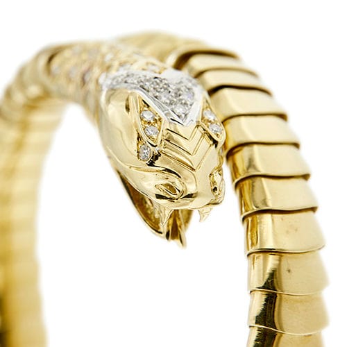 Bracelet Bracelet serpent avec diamants 58 Facettes 39752