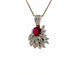 Pendentif Pendentif or jaune rubis diamants 58 Facettes 2-PEE1-GS515-01