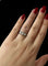 Bague Trilogie en or blanc avec diamants 58 Facettes
