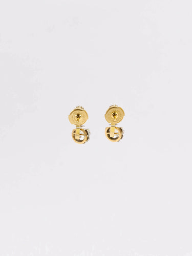 Boucles d'oreilles Dormeuses or diamants coussin taille ancienne 1,5 ct 58 Facettes J273