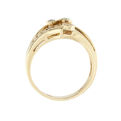 Bague Bague avec rubis, émeraude, saphir et diamants 58 Facettes 30024