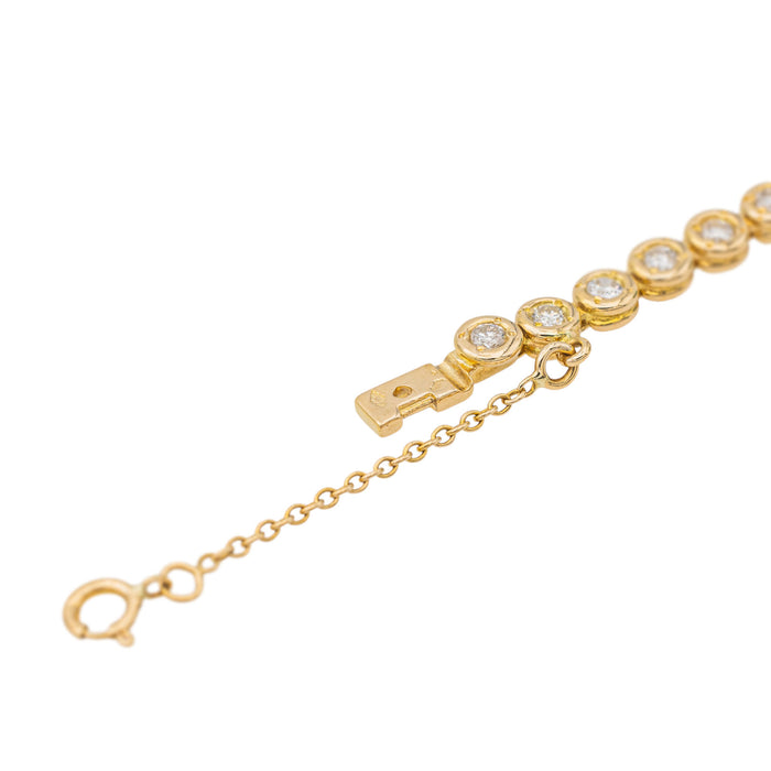 Yellow Gold Diamond Tennis Bracelet