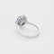Bague 53.5 Bague Marguerite or gris, saphir et diamants 58 Facettes BA517