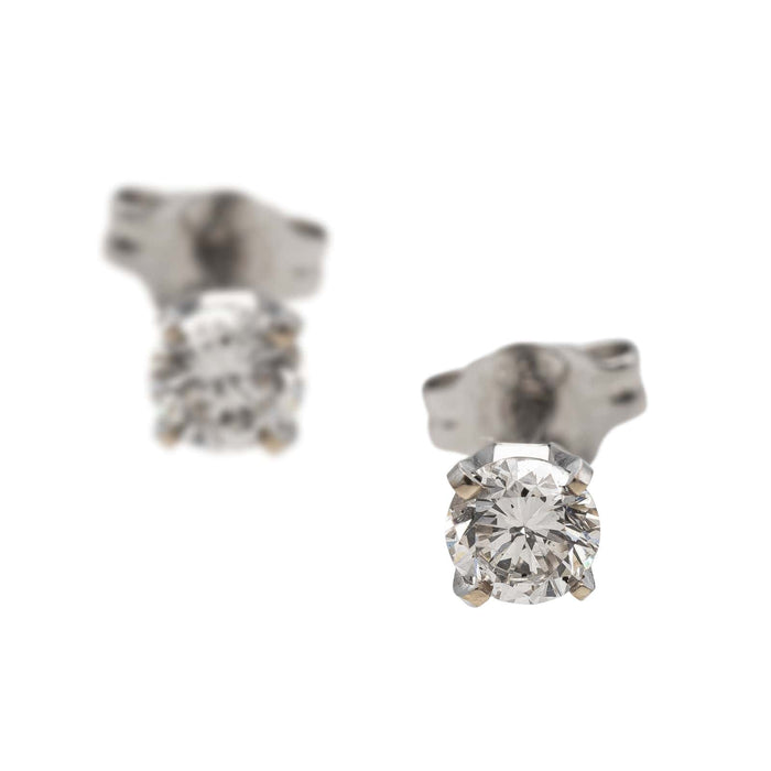 Boucles d'oreilles Boucles d'oreilles Puces Or blanc Diamant 58 Facettes 2656344CN