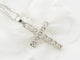 Collier collier croix vintage en or blanc et diamants 58 Facettes 32868