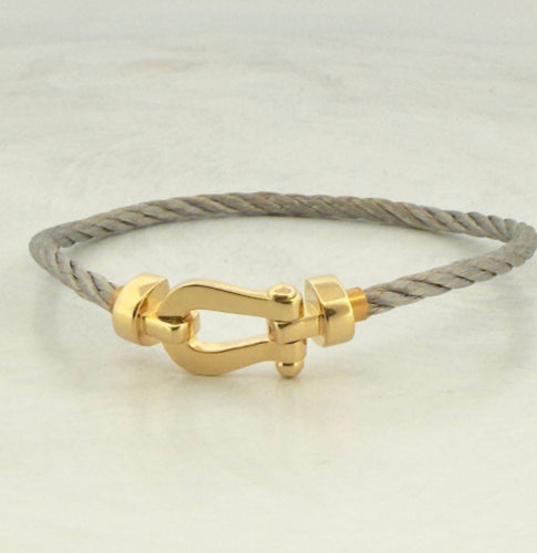 Bracelet Bracelet Fred Force 10 PM or jaune et acier 58 Facettes