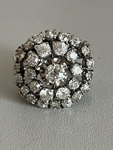 Bague 48 Bague Or Gris Platine Diamants 2,60 ct 58 Facettes LOT 6117