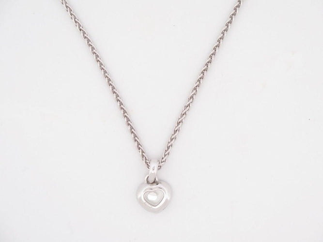 Collier collier CHOPARD happy diamonds or blanc 58 Facettes 258745
