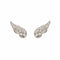 Boucles d'oreilles Boucles d'Oreilles Ailées Diamants Or Gris 58 Facettes BO233