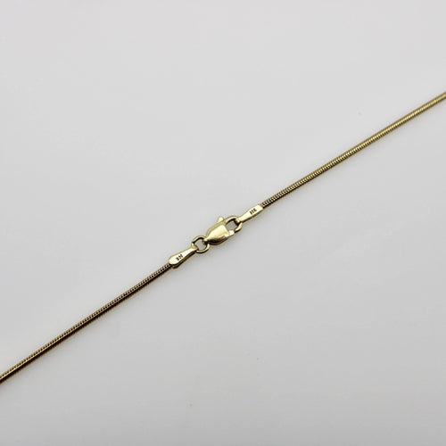 Collier Chaîne serpent vintage en or 14 carats de 24 pouces 58 Facettes A2000R