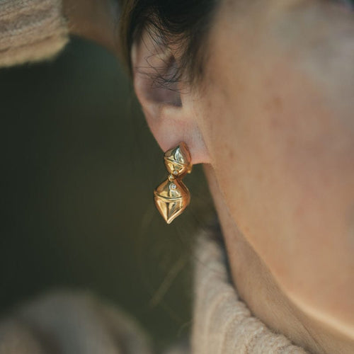 Boucles d'oreilles BULGARI - Boucles d'oreilles collection "Naturalia" - en or jaune 58 Facettes