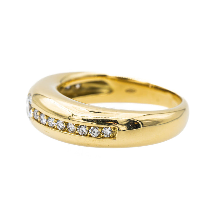 Anillo de oro amarillo con diamantes