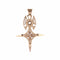 Pendentif Pendentif croix d'Agadez or rose filigranée 58 Facettes 24-327G