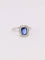 Bague 62 Bague vintage pierre bleue entourage diamants 58 Facettes J525
