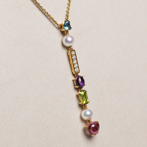 Collier Collier Bulgari Allegra Diamants, Pierres et Perles 58 Facettes 2.19017