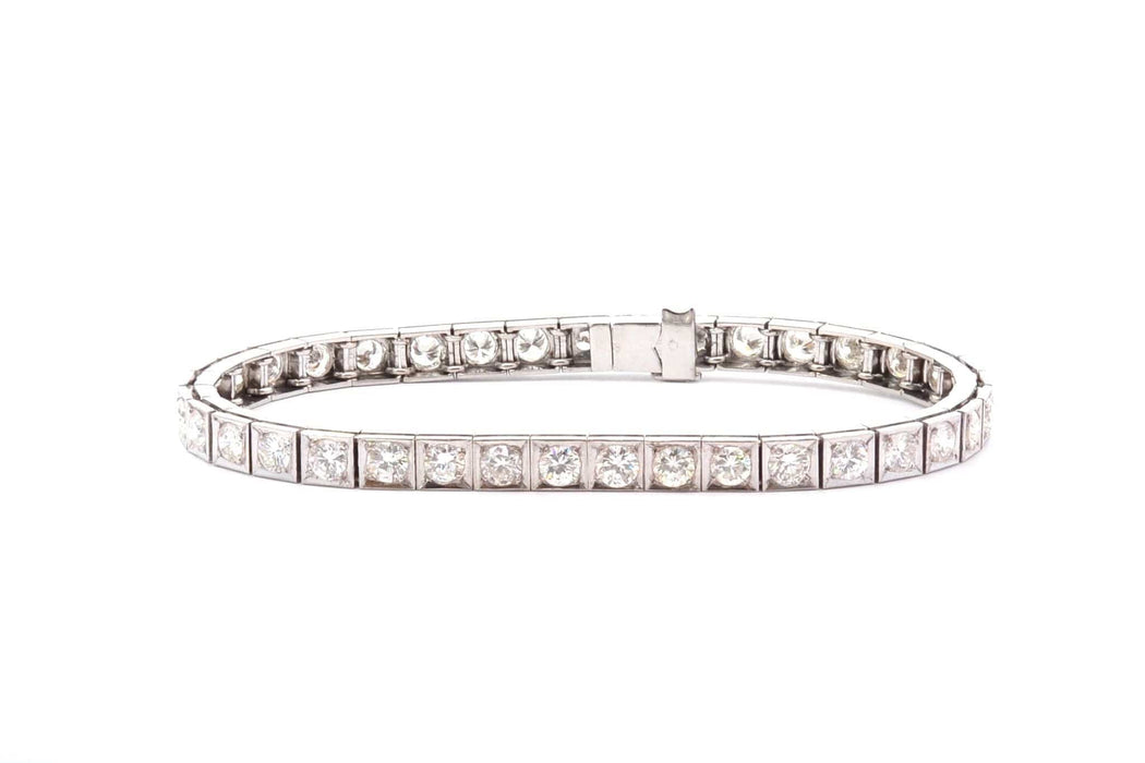 Bracelet Bracelet vintage diamants en or 18k 58 Facettes 26362