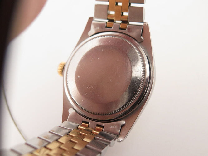 Montre vintage montre ROLEX datejust 16013 36 mm or et acier jubile automatique 58 Facettes 271034