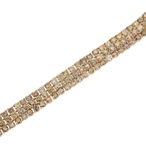 Bracelet Bracelet 3 lignes diamants 58 Facettes 31250