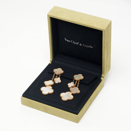 Boucles d'oreilles Van Cleef & Arpels - Boucles d’oreilles Magic Alhambra 4 motifs 58 Facettes