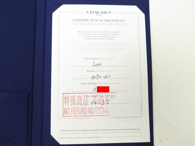 Collier collier CHAUMET jeux de liens diamant nacre or rose 58 Facettes 262640