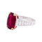Bague 57 Bague deux ors, diamants, rubis. 58 Facettes 34079