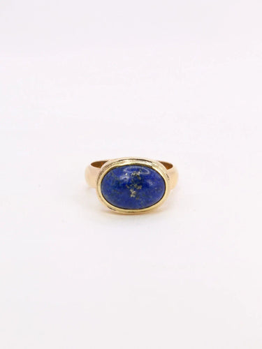 Bague Bague vintage lapis lazuli or jaune 58 Facettes 1039.2