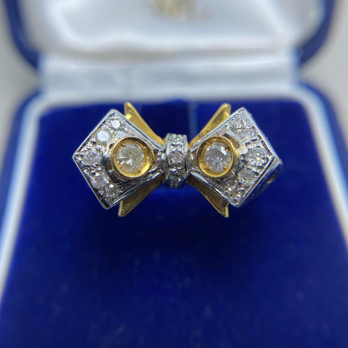 Bague 50 Bague or jaune diamant 58 Facettes