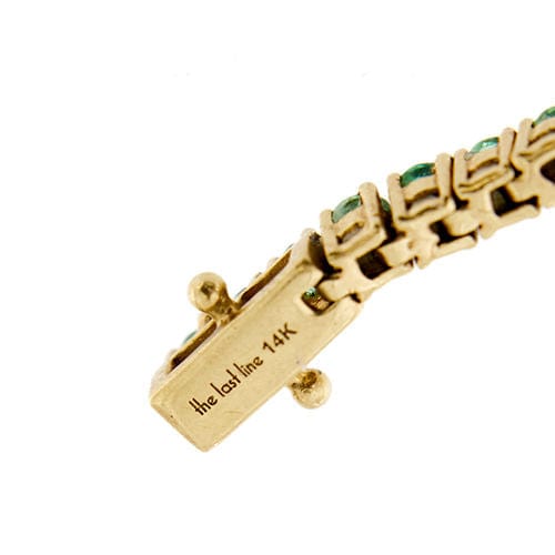 Bracelet Bracelet tennis avec émeraudes 58 Facettes 32822