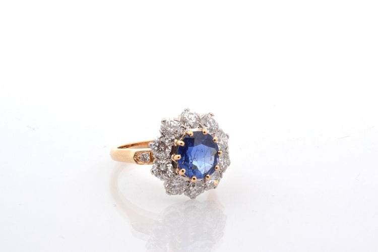 Bague 52 Bague saphir Birman de 2,19cts et diamants 58 Facettes 27236-27417-27461