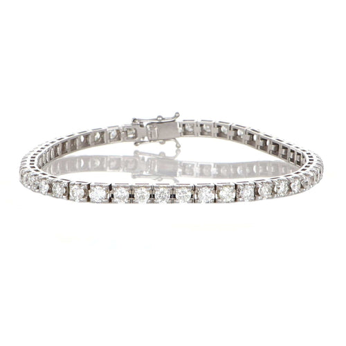 Bracelet Bracelet en or blanc 18 carats et diamants naturels 58 Facettes