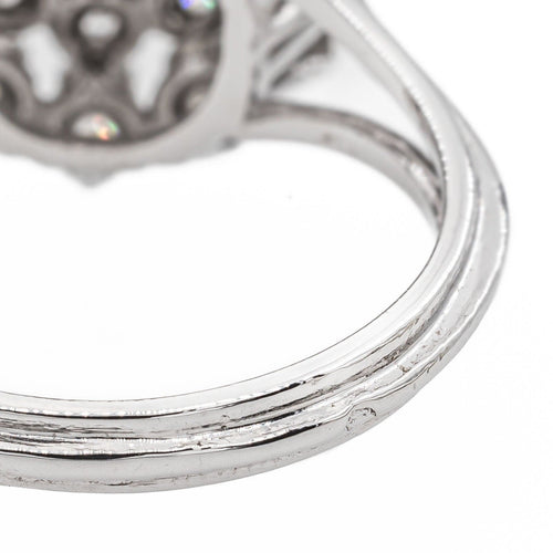 Bague 55 Bague Pompadour Or blanc Diamant 58 Facettes 2991730CN