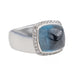 Bague 57 Fred Bague Pain de sucre Or blanc Topaze 58 Facettes 3249891CN