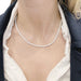 Collier Collier rivière diamants en or blanc. 58 Facettes 33964