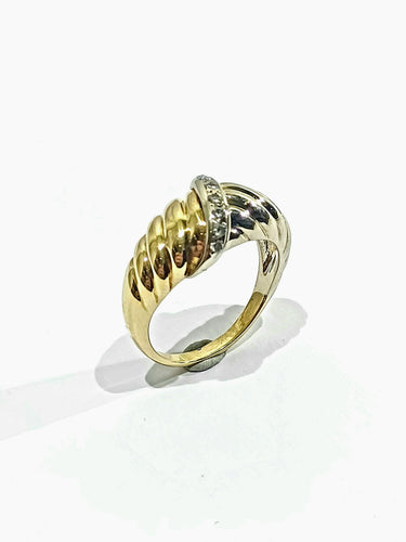 Bague 54 Bague 2 ors 7 diamants 58 Facettes