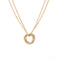 Collier CARTIER - Collier Mini Trinity à double chaîne en or jaune 58 Facettes G14178