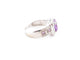 Bague 55 bague MATY or blanc amethyste et diamants 58 Facettes 259030