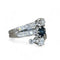 Bague 54 Bague or blanc avec saphir et diamants 58 Facettes 267