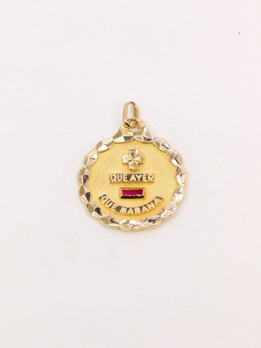 AUGIS - Spanish love medal in yellow gold and ruby