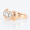 Bague 55.5 Bague or rose, platine, diamants 58 Facettes P6L2