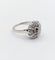 Bague 52.5 Bague fleur art deco or blanc 18k et 0,50 carats de diamants 58 Facettes A06179