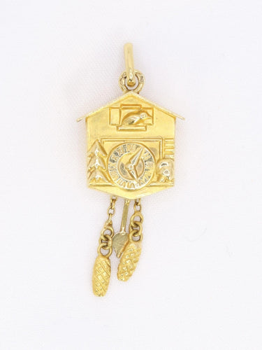 Pendentif Pendentif Charms vintage coucou or jaune 58 Facettes 1128.6