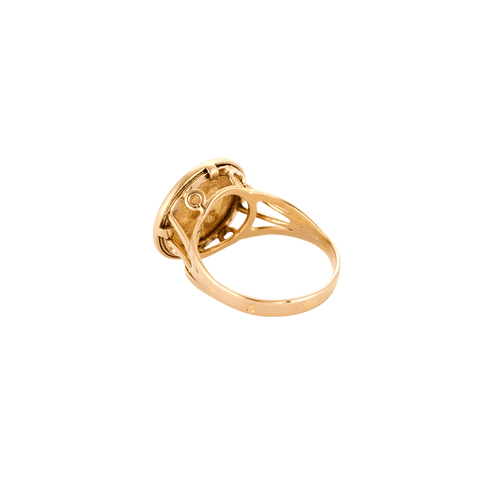 Bague 50 BAGUE OR, PIÈCE DOS PESOS. 58 Facettes BO/240011/