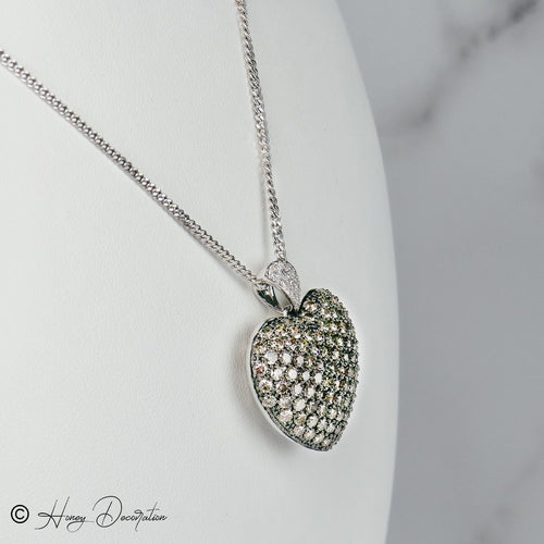 Pendentif Pendentif en forme de cœur en or 585 avec diamants 58 Facettes 2560