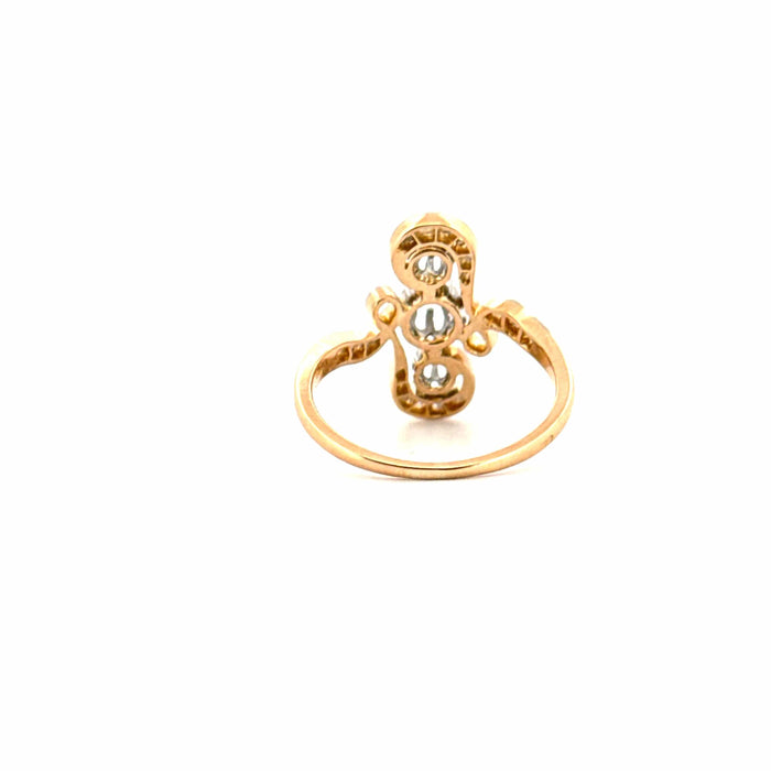 Bague 53 Bague Ancienne Or Jaune Diamants 58 Facettes 87-GS31274-01