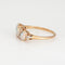 Bague Bague antique victorienne en or jaune 14 carats avec diamants et opale Trilogy 6,5 Bijoux vintage 58 Facettes G13699