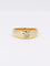 Bague 54 Bague jonc or jaune diamant coussin 0,4 ct 58 Facettes J375