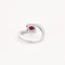 Bague 53 Bague en or blanc, rubis et diamants 58 Facettes GU267