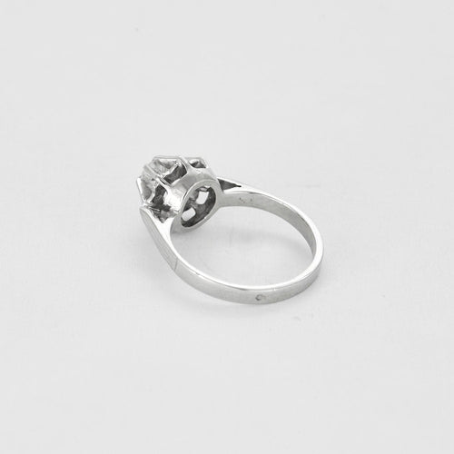 Bague 50 Solitaire en or blanc et diamant 58 Facettes LP1287/13