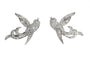 Boucles d'oreilles Boucles d'oreilles vintage Birds of Paradise, vers 1950 – Élégance joyeuse en diamants et platine 58 Facettes 25181-0294